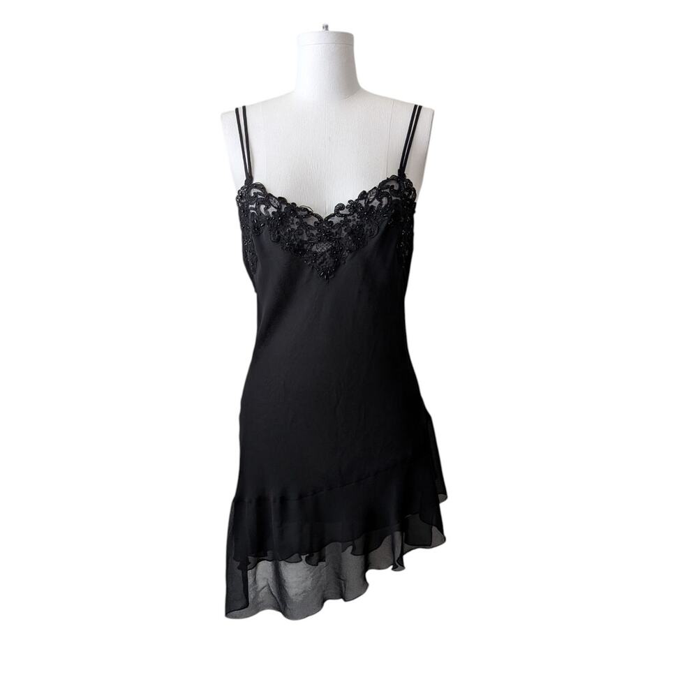 California Dynasty vintage embellished slip dress